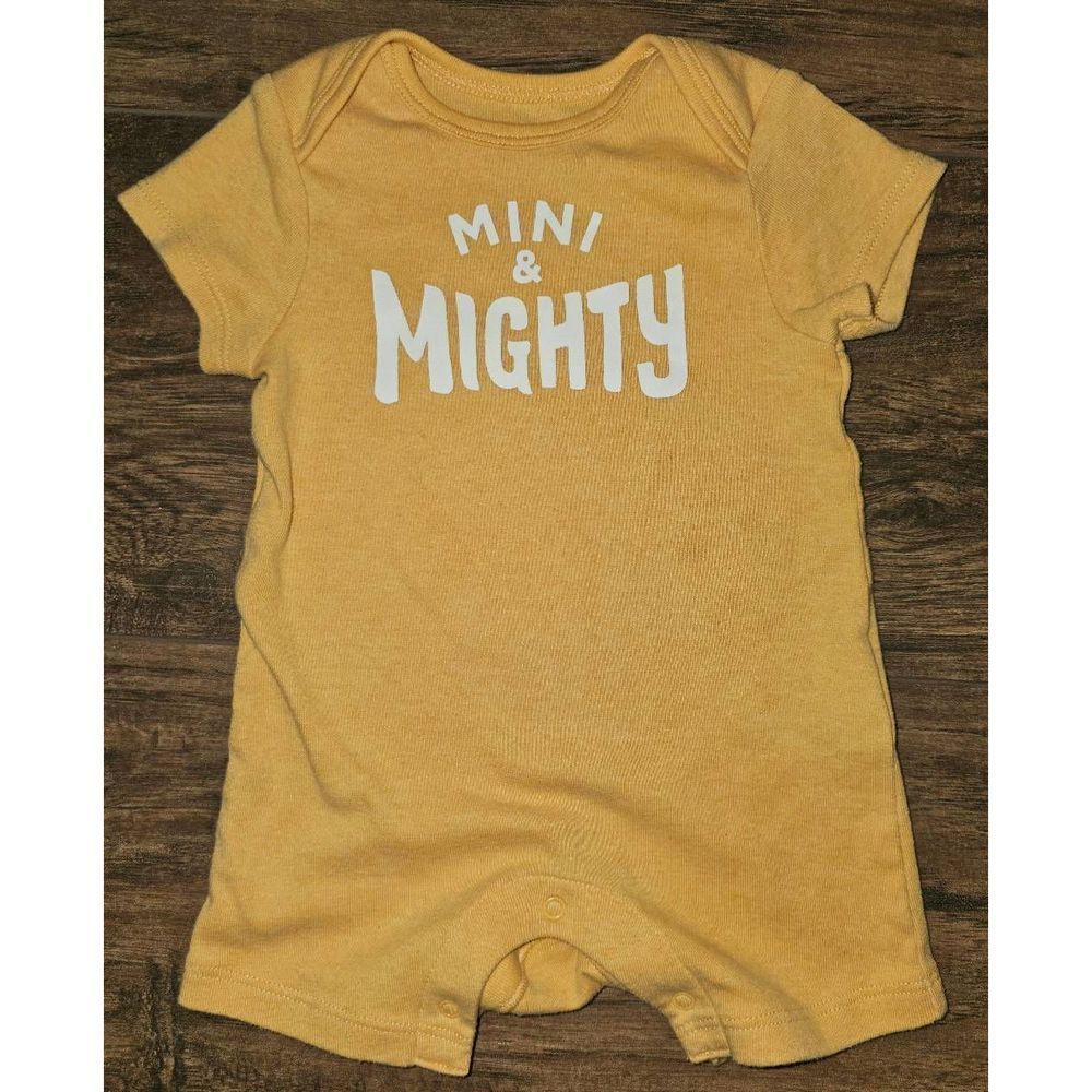 Baby Infant 0-3 Month Old Navy Romper One Piece Bodysuit